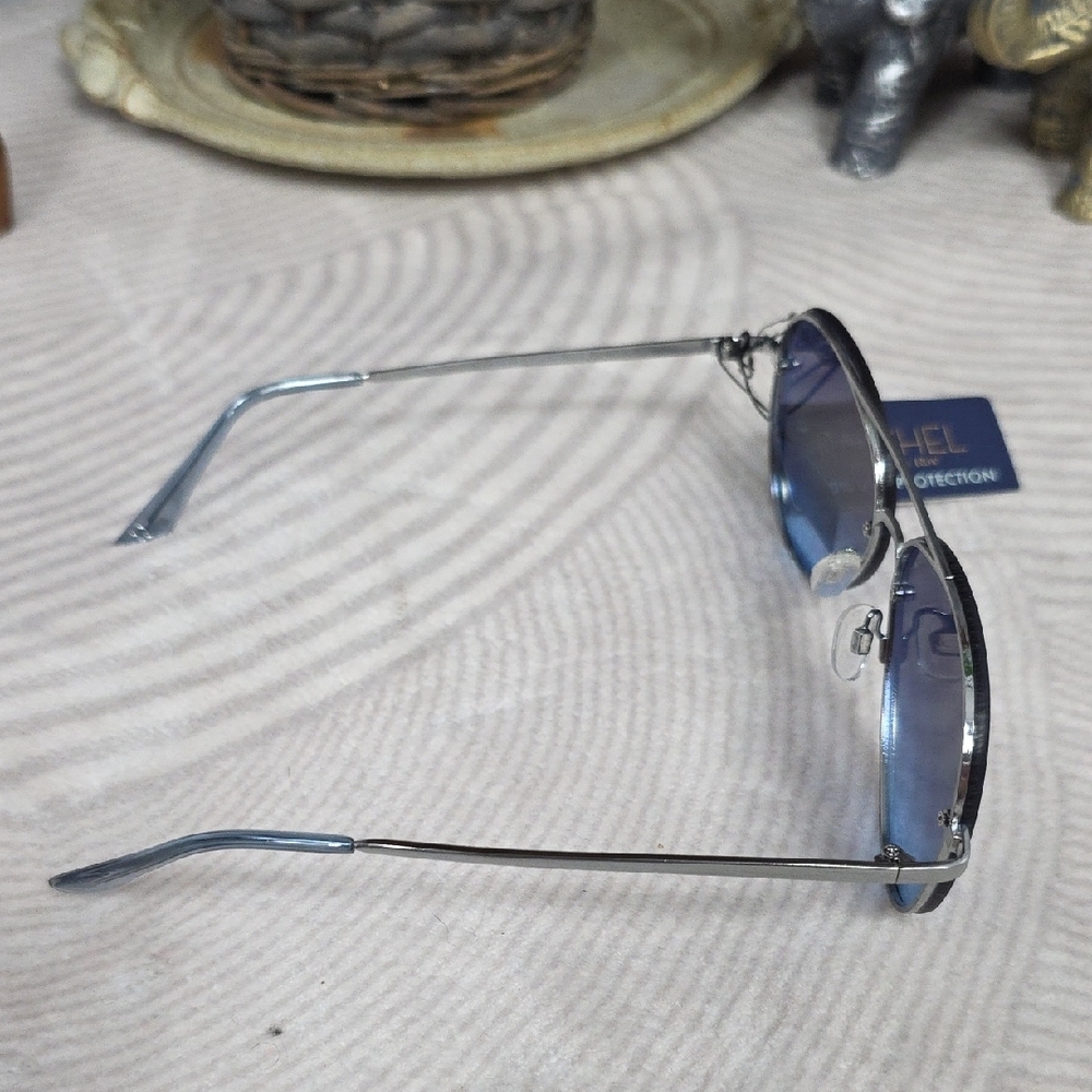 Rachel Roy Blue Aviator Sunglasses - Picture 5 of 8